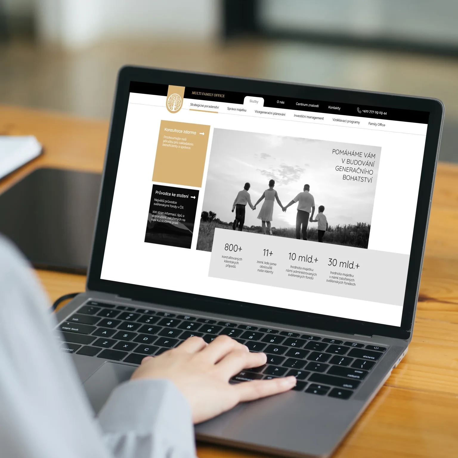 Multi Family Office Webdesign Šimon Ustal