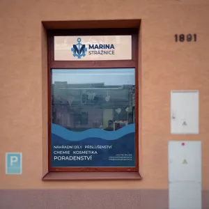 Polep okna Marina Strážnice